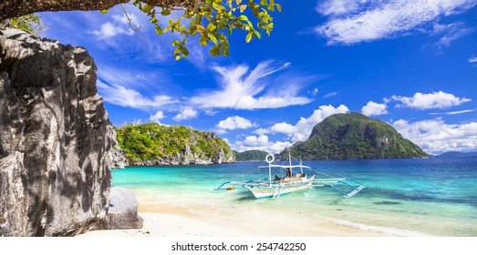 Tropical Scenery Of Palawan, Philippines