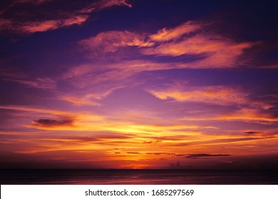 Tropical sea sunset. Sky background
 - Shutterstock ID 1685297569