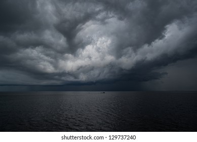 Tropical Storm Build Above Lake Victoria