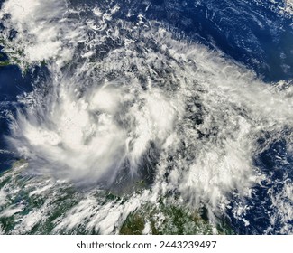 Tropical Storm Isaac 09L in the Caribbean Sea. Tropical Storm Isaac 09L in the Caribbean Sea. Elements of this image furnished by NASA. - Powered by Shutterstock