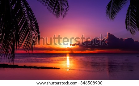 Tropical sunset