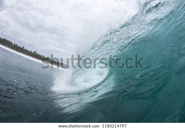 Tropical Wave Good Surfing Wave Braking Stock Photo Edit