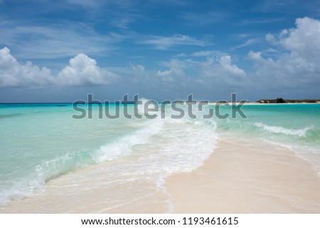 Tropical White Beach Crystalline Water Cayo Stock Photo Edit Now