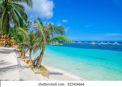 Tropical White Sand Beach, Philippines, Southeast Asia