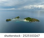 Tropical white-sand with clear water in Once Islas. Zamboanga. Mindanao, Philippines.