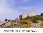 Tropospheric scatter anntennas on the Mount Limbara, Sardinia, Italy