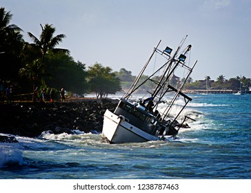 Trouble In Paradise As A Boat Capsizes After A Stormy Hawaiian Night