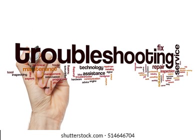 Troubleshooting word cloud concept