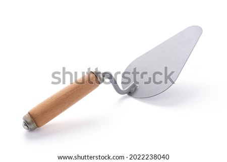 Trowel isolated on white background. Mason tool at white Stock foto © 