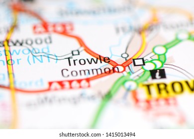 Trowle Common. United Kingdom on a geography map