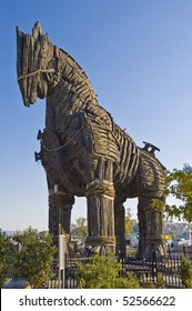 Troy Wooden Horse At Canakkale, Turkey