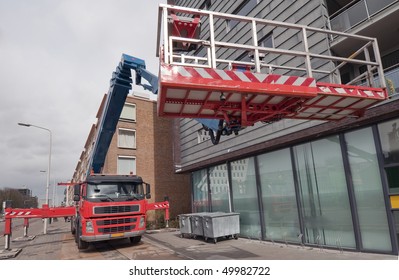 Truck With Aerial Access Platform