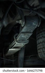 Truck Chassis Leaf Spring Suspension Under Vehicle