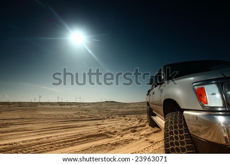 let’s go. Desert car