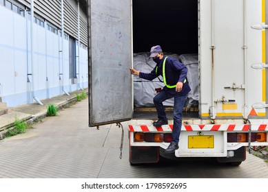 The Truck Driver Jumped Off The Container.