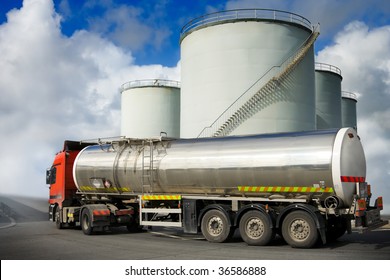 Truck With Fuel Tank