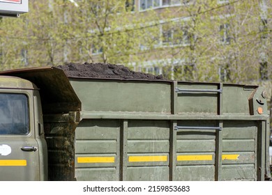 A Truck With Garden Soil On A Spring Morning