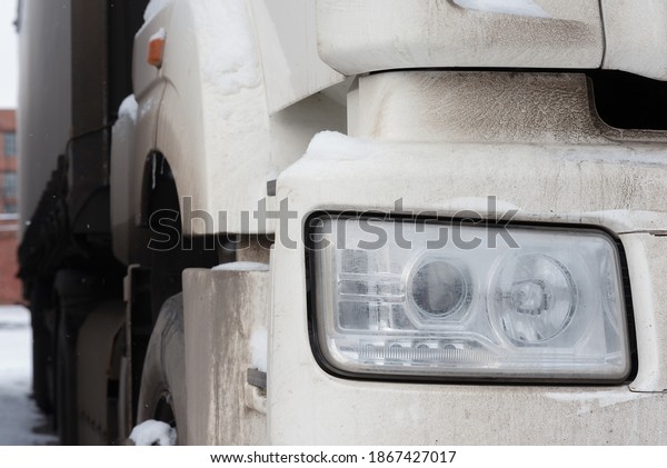 Truck headlights\
close up abstract\
background.