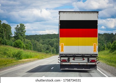 Drapeau Drapeau Allemagne camion camion Flag of Germany with Camion