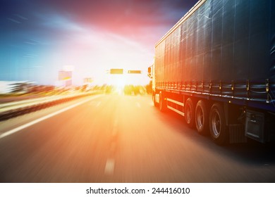 Truck On A Highway