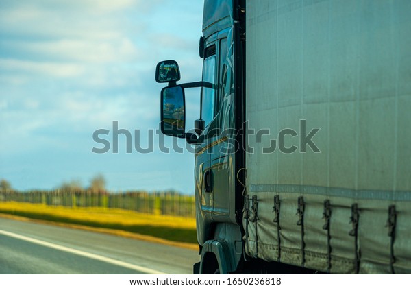 Truck on the Road in
Poland.