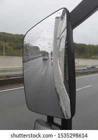 
Truck Rearview Mirror, Reflection In The Mirror