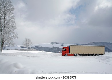 Truck In Snow