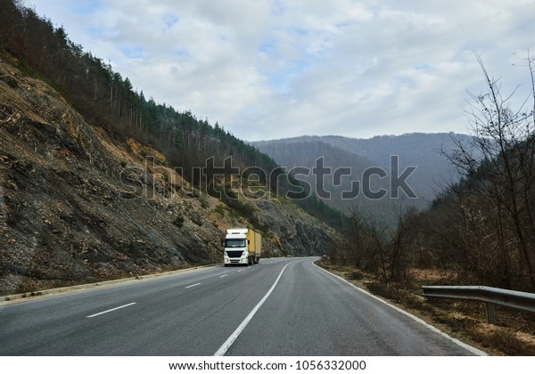 Truck transportation\
on the mountain road