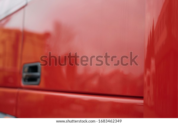 truck\
for transportation. transport company. doors\
knob