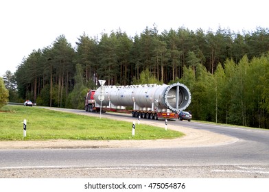 Truck Transporting Oversized Cargo