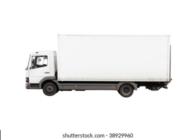  Truck Under The White Background