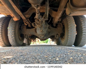 Truck Undercarriage On The Road