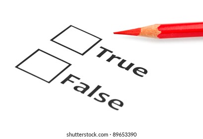 True Or False With Checkboxes