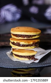 True Japanese Cake Dorayaki Chocolate Crunchy Stock Photo 1791355889 ...