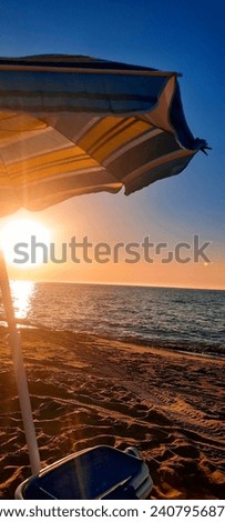 true sunset at the beach...