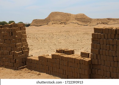 TRUJILLO / PERU - FEBRUARY 22, 2020: Huaca Del Sol, Temple Of The Sun, Built By The Moche Culture.