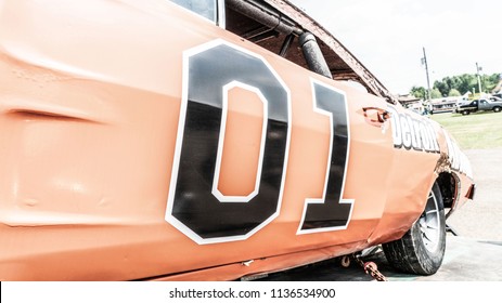 Trumbull County, Ohio/USA - July 14, 2018: Classic Car At The County Fair