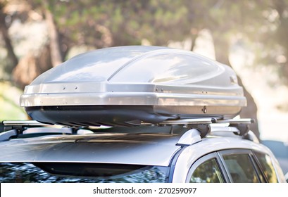 Trunk Box Fixed At Roof Top Of The Car