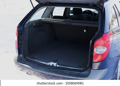 The Trunk Of A Car. Open Trunk Of Universal Car