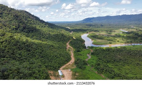 Trunk Road In Limbang Sarawak Malaysia