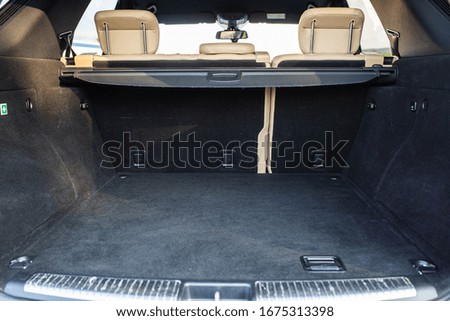 Trunk of a spacious suv