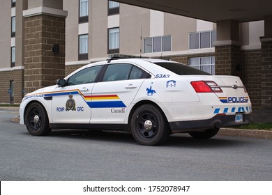 Truro, Canada - May 27, 2020: Royal Canadian Mounted Police Or RCMP Cruiser. The RCMP Is Canada's Federal And National Police Agency.