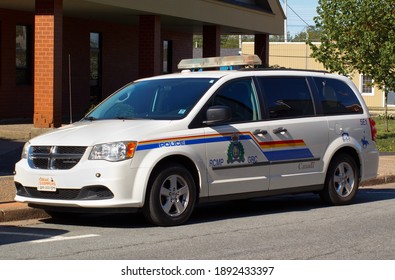 Truro, Canada - May 30, 2018: Royal Canadian Mounted Police Vehicle. The RCMP Is Canada's Federal And National Police Agency.