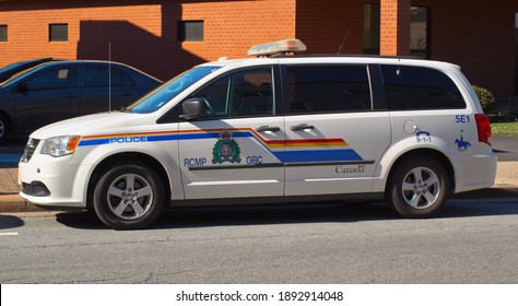 Truro, Canada - May 30, 2018: Royal Canadian Mounted Police Vehicle. The RCMP Is Canada's Federal And National Police Agency.