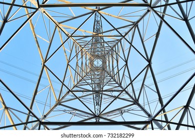 Truss Construction Power Mast Stock Photo 732182299 