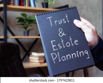 Trust and Estate Planning is shown on the conceptual business photo