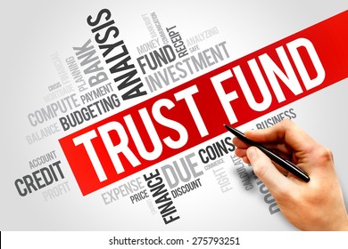 TRUST FUND Word Cloud, Business Concept