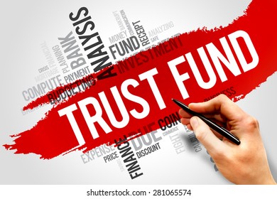 TRUST FUND Word Cloud, Business Concept