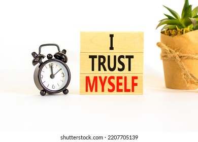 Trust Myself Symbol Concept Words Trust Stock Photo 2207705139 ...