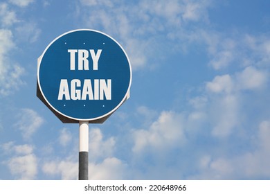 Try Again Sign